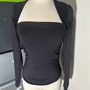 Cotton On Black BodyCon Top